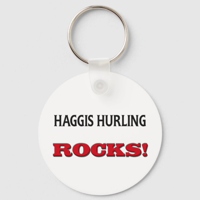 Chaveiro Haggis Hurling Rocks (Frente)