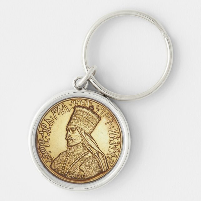 Chaveiro Haile Selassie Jah Rastafari Rasta Reggae Roots  (Frente)