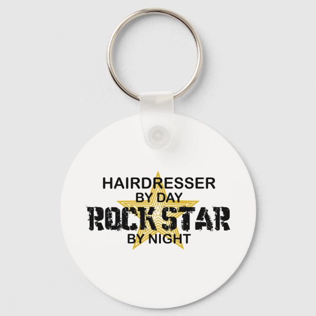Chaveiro Hairdresser Rock Star by Night (Frente)