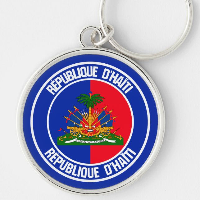 Chaveiro Haiti Round Emblem (Frente)