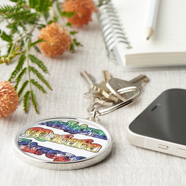 Chaveiro Hakuna Matata Europe Art Impressão/Graphic (Lateral)