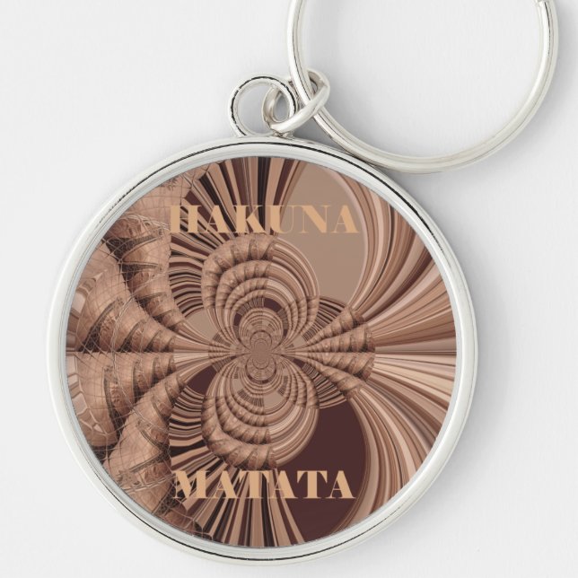 Chaveiro Hakuna Matata Kenya Giraffe Safari Woven Sourveni (Frente)