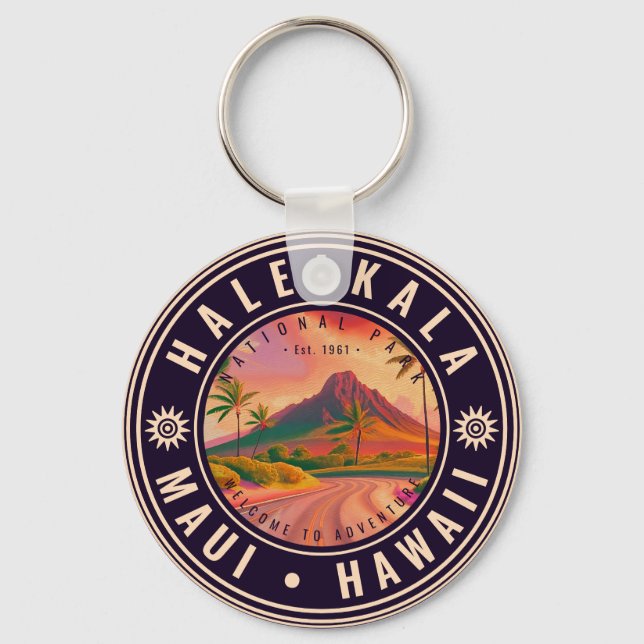 Chaveiro Haleakala National Park Maui Road Volcano Vintage (Frente)
