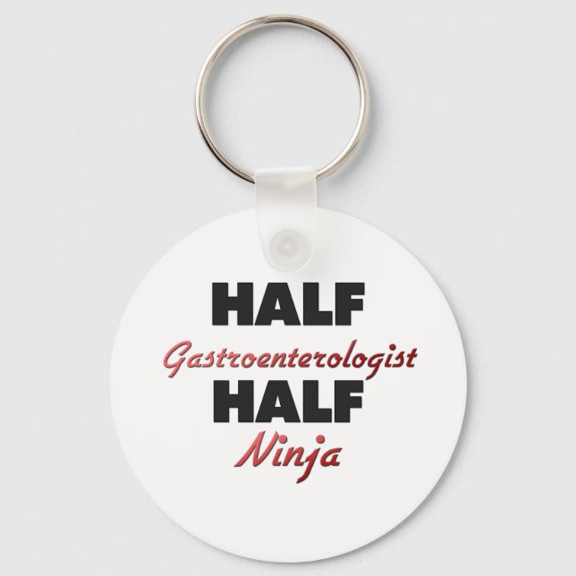 Chaveiro Half Gastroenterologista Half Ninja (Frente)