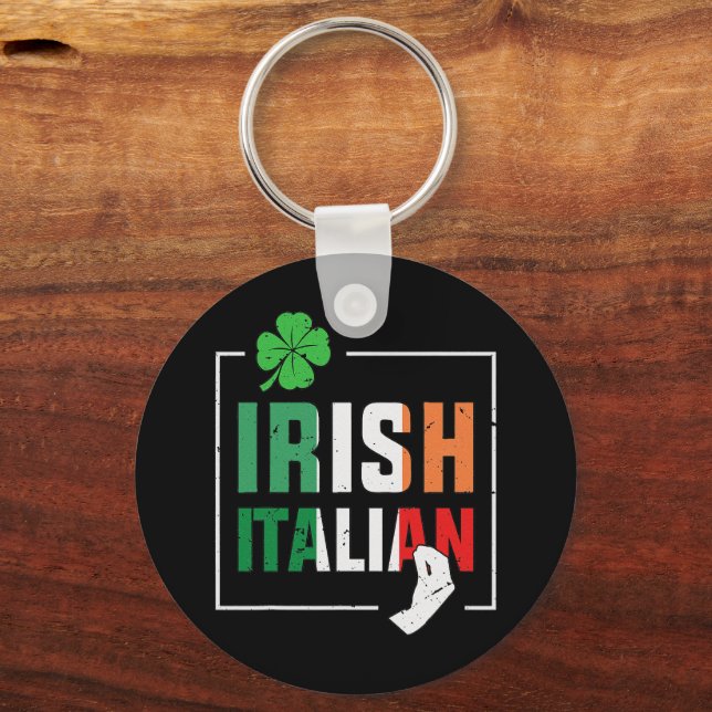 Chaveiro Half Irish Half Irish Irish Flag (Frente)