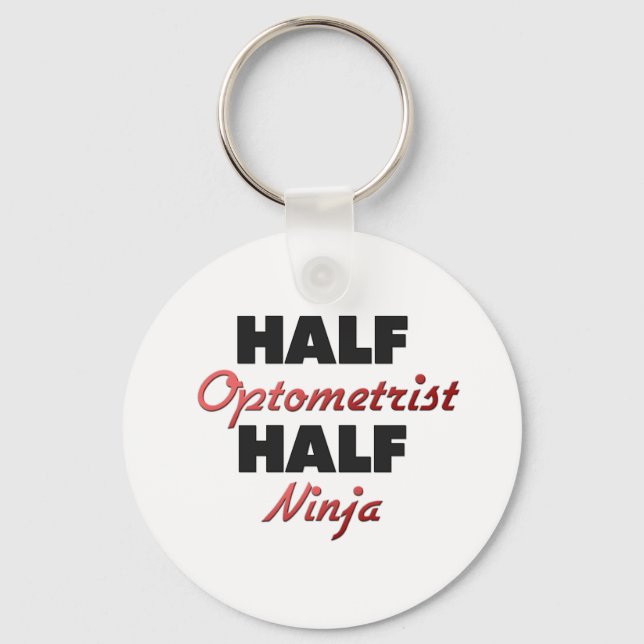 Chaveiro Half Optometrista Half Ninja (Frente)