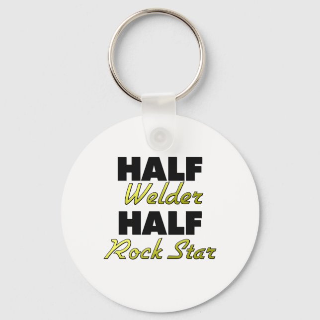 Chaveiro Half Welder Half Rock Star (Frente)