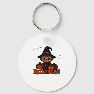 Chaveiro Hallobubu Halloween Cute & Spooky Wity Cat T-Shir