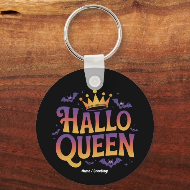 Chaveiro Halloqueen Bat Women Fumam Crown Seu Spooky (Frente)