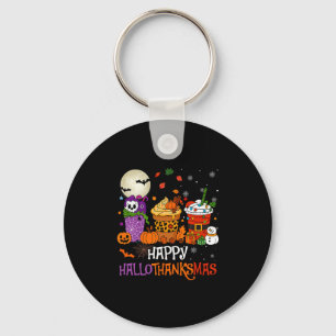 Chaveiro Hallothanksmas Halloween Dia de Ação de Graças Nat