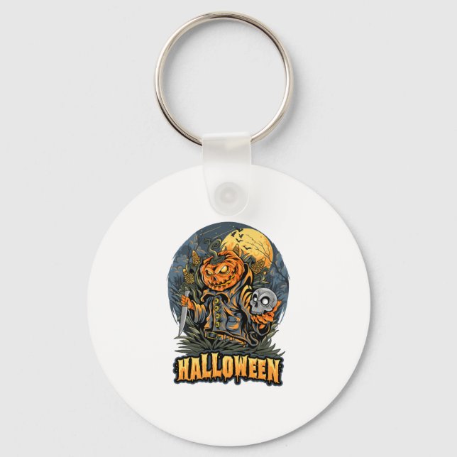 Chaveiro Halloween Assustador  (Frente)