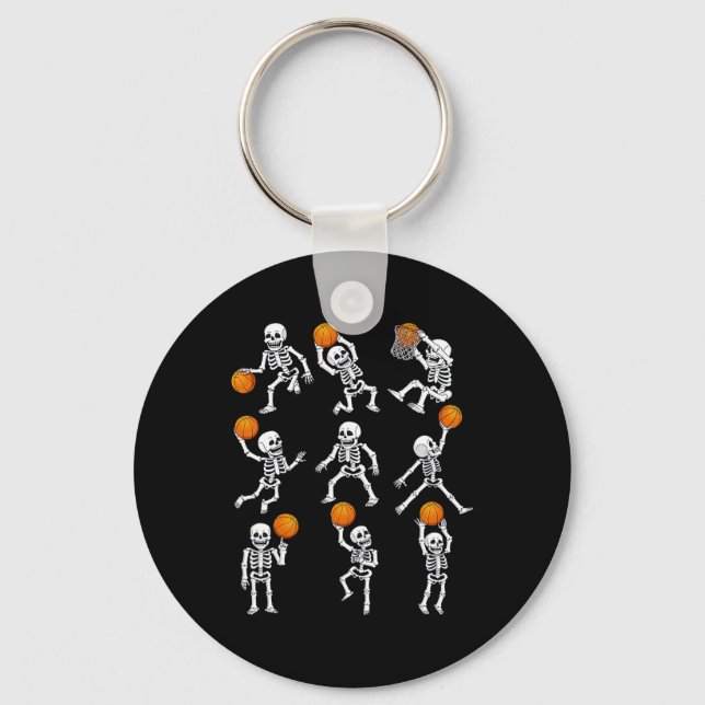 Chaveiro Halloween Basball Skeletons Dunbble Boy (Frente)