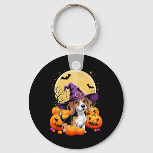 Chaveiro Halloween Beagle Dog Pumpkin Costume Para Homens