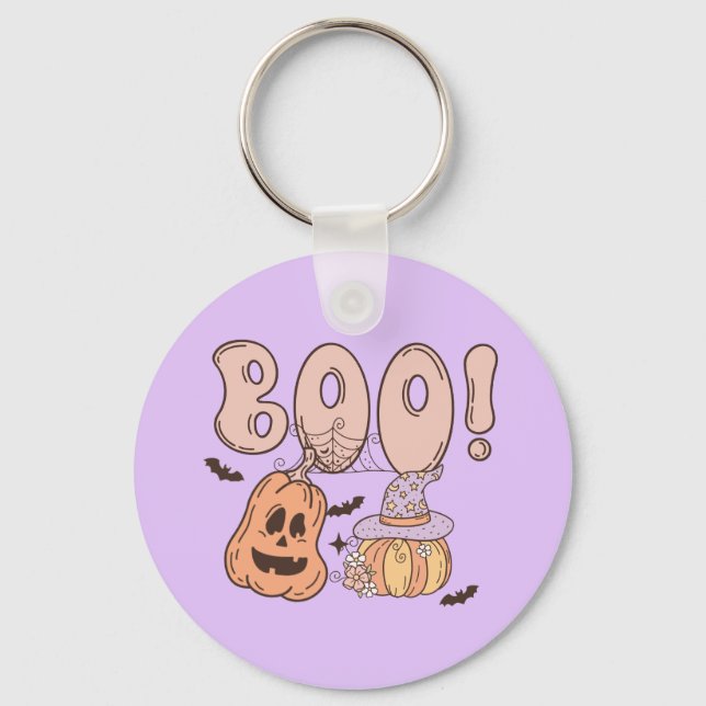 Chaveiro Halloween Boo (Frente)