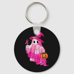 Chaveiro Halloween Boo Ghost Breheed Cancer Sensibilização 