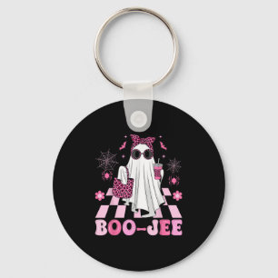 Chaveiro Halloween Boo-jee Boujee Fantasma Coquete Leopardo