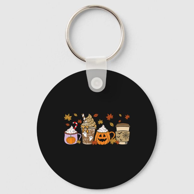 Chaveiro Halloween Caffee Pumpkin Latte Spice Men W (Frente)