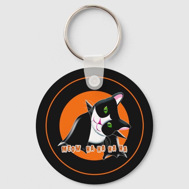 Chaveiro Halloween Cat (Frente)