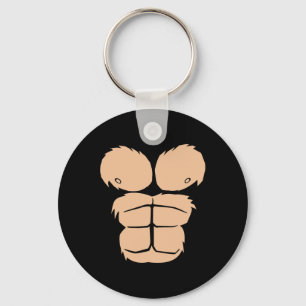Chaveiro Halloween Costume Divertido Macaco Gorilla Chest S