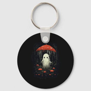 Chaveiro Halloween Cottagecore Ghost Mushroom Spooky