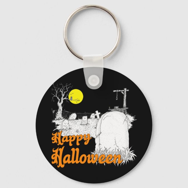 Chaveiro Halloween DIY (Frente)