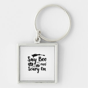 Chaveiro Halloween Diz Boo E Assustador No Aniversário