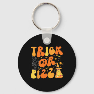 Chaveiro Halloween Engraçado Ou Pizza Assustadora Ghost Dec