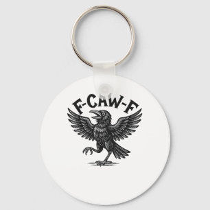 Chaveiro Halloween F-Caw-F Pássaro Corvo Mulheres Homens Mi