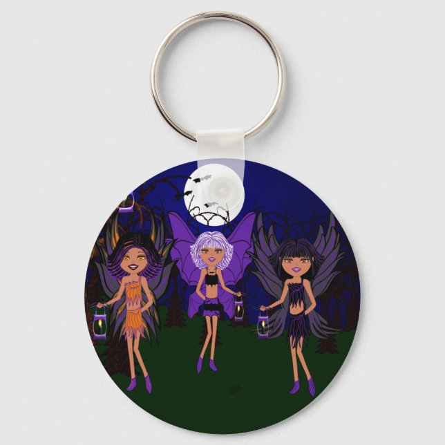 Chaveiro Halloween Faeries As Irmãs Hallow (Frente)