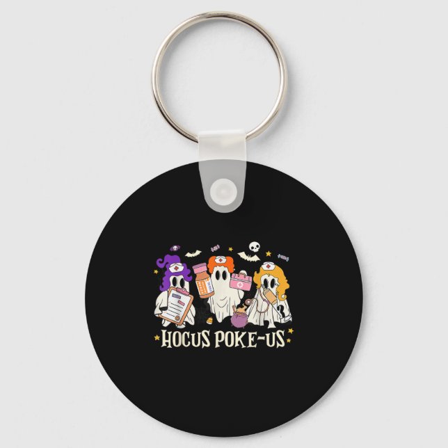 Chaveiro Halloween Ghost Nurse Hocus Ke Us Costume Scrub To (Frente)