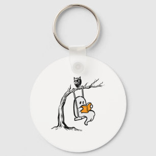 Chaveiro Halloween Ghost Swing Lendo Vintage Costume Wome