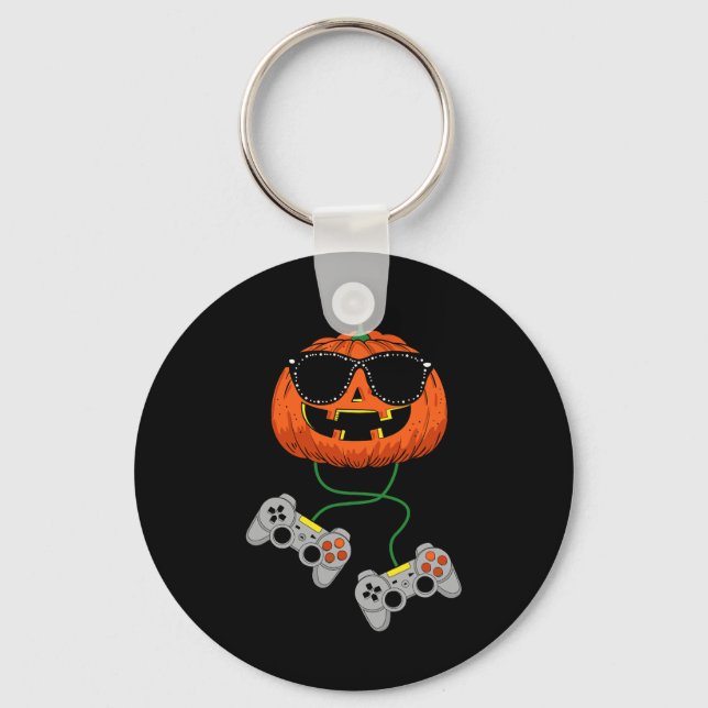 Chaveiro Halloween Jack O Lantern Gamer Boys Brincadeira H (Frente)