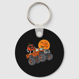 Chaveiro Halloween Jack O Lanterna Monster Truck Toddler Bo
