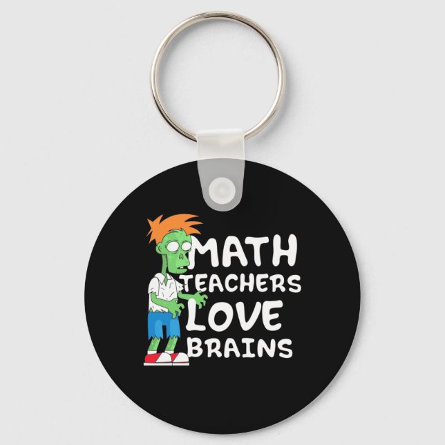Chaveiro Halloween Math Teacher Love (Frente)