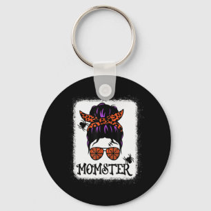 Chaveiro Halloween Mensagem Bun Leopard Pumpkin Momster