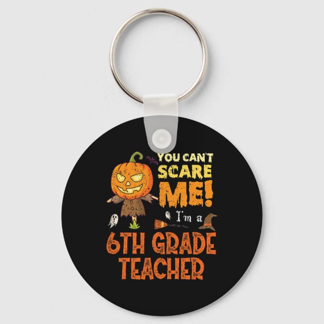 Chaveiro Halloween Não dá pra assustar 6, professor engraça (Frente)