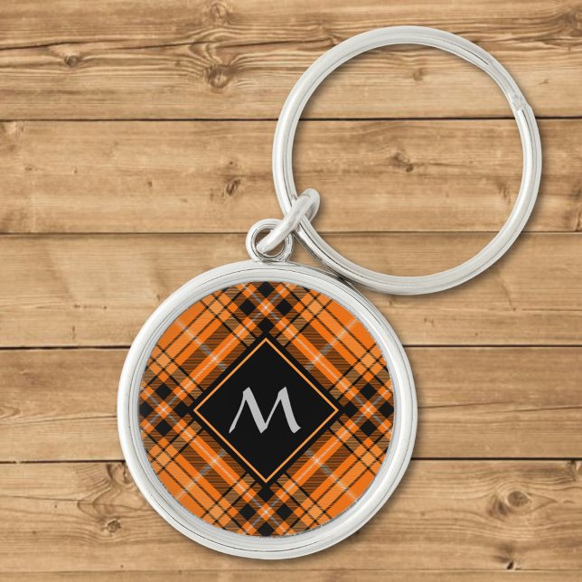 Chaveiro Halloween Orange Tartan (Criador carregado)