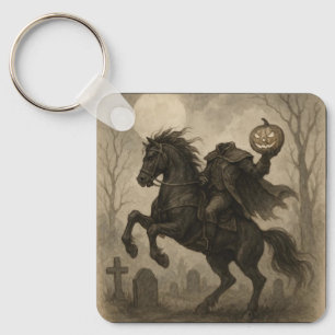 Chaveiro Halloween/Outono de Cavaleiro Sem Cabeça Vintage/G