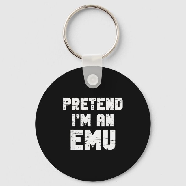 Chaveiro Halloween Pretend I'm A Emu Costume Funny Lazy Adu (Frente)