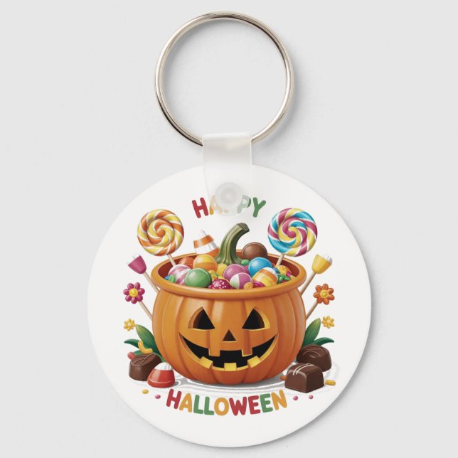 Chaveiro Halloween Pumpkin (Frente)