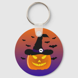Chaveiro Halloween Pumpkin Jack o’ Lantern Withat