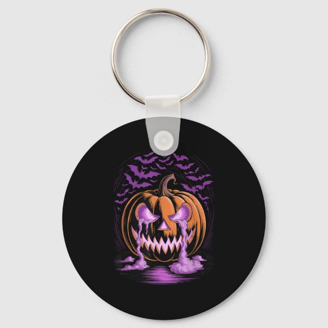 Chaveiro Halloween Pumpkin Soky Season Bats  (Frente)
