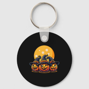 Chaveiro Halloween Pumpkin Threefold Witch Hat Tee Kids