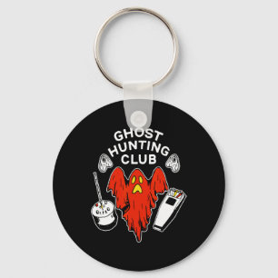 Chaveiro Halloween Red Ghost Hunting Club Spooky Hunter