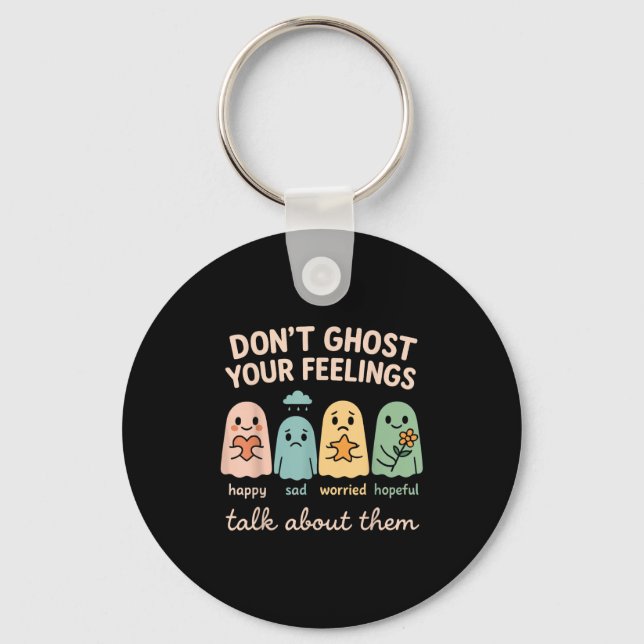 Chaveiro Halloween School Psychologist Shirt Dont Ghost You (Frente)