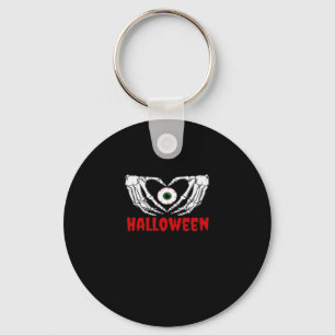 Chaveiro Halloween - Skeleton Mãos Coração