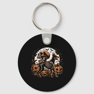 Chaveiro Halloween Skeleton Walking Skeletal Doberman Dog