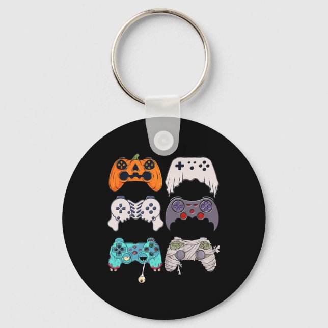 Chaveiro Halloween Skeleton Zombie Controladoras de Jogos M (Frente)