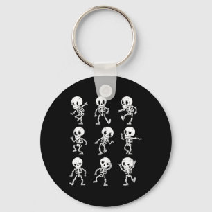 Chaveiro Halloween Skeletons Dançando Costumes Engraçados H