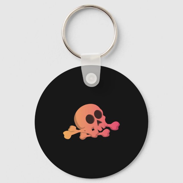 Chaveiro Halloween Skull (Frente)